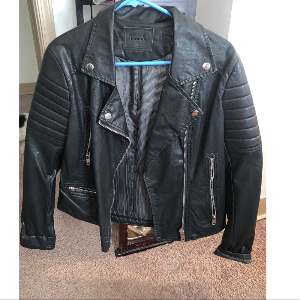 Black Leather Jacket Barely Worn